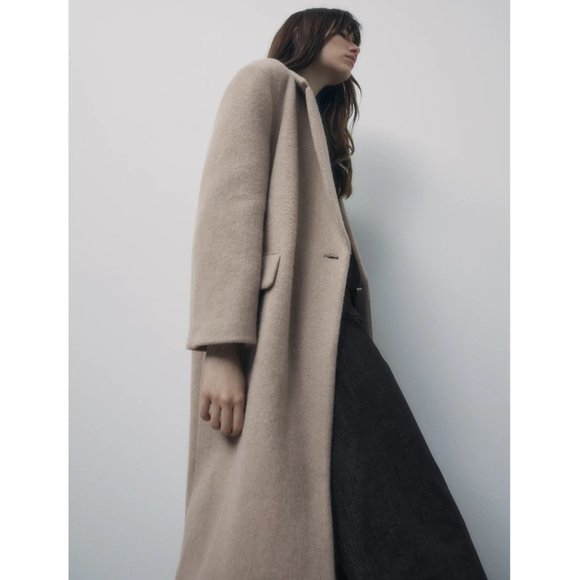 Zara Manteco Wool Blend Coat - Picture 2 of 6